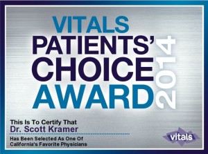 2014 Patient's Choice Award - Scott Kramer MD